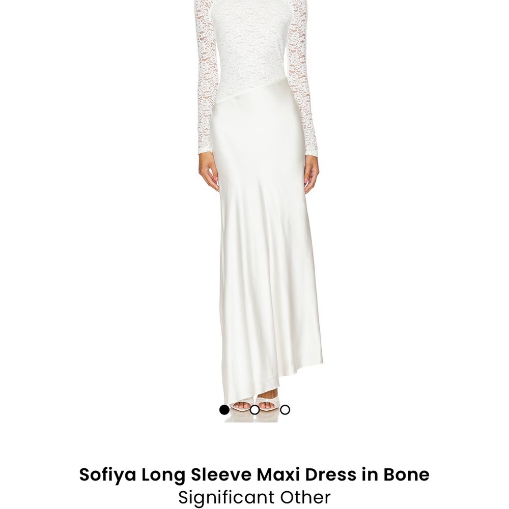 White Long Sleeve Maxi Dress